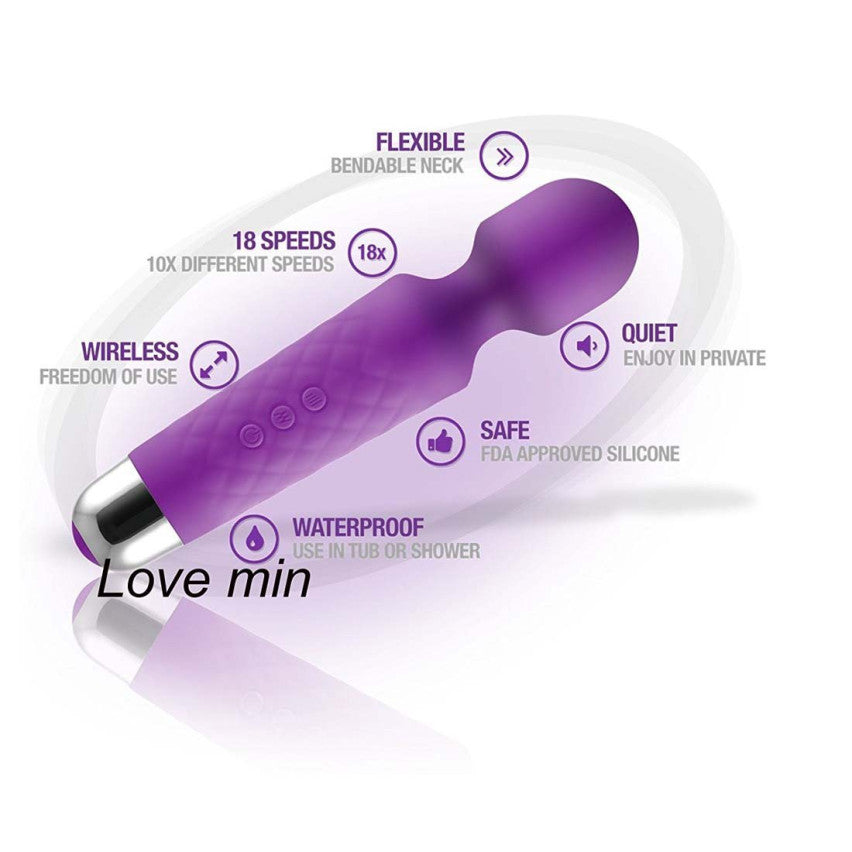 MZ2579 USB Punjivi Magic Wand Vibrator za Klitoris  - Vodootporni Masažer 20 cm