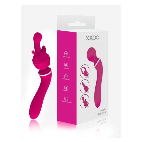 MZ2554 Magic Wand Intimni Masažer sa 3 Nastavka – 10 Vibracionih Modova, USB Punjenje