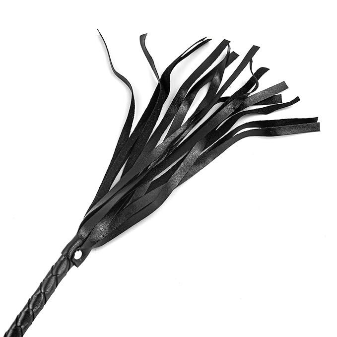 MZ2571 Black Kožni Bič za Igre Zavodljivosti - Cosplay i Predigra