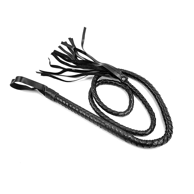 MZ2571 Black Kožni Bič za Igre Zavodljivosti - Cosplay i Predigra