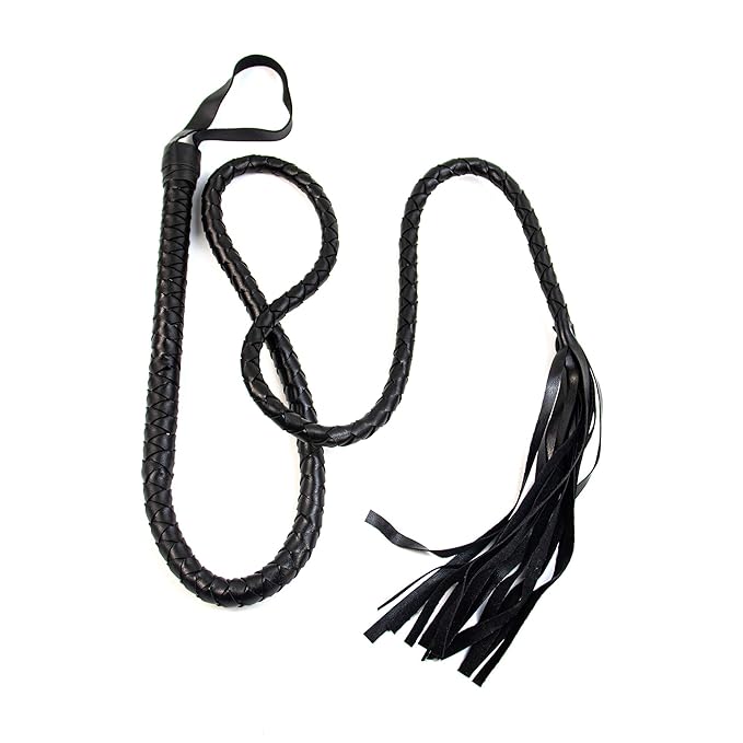 MZ2571 Black Kožni Bič za Igre Zavodljivosti - Cosplay i Predigra