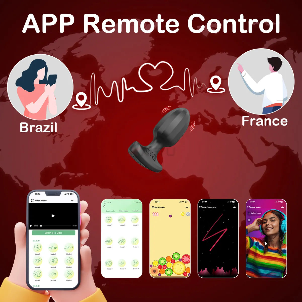 MZ2575 Analni Vibrator sa Aplikacijom - Pametna APP Kontrola, USB Punjenje