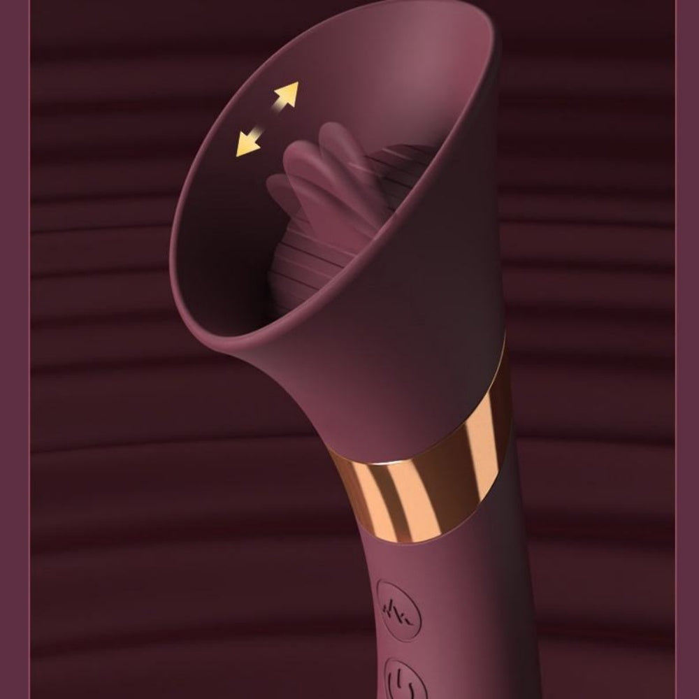 MZ2613 Bordo Lick G-Spot Stimulator – Klitoralni Vibrator sa Efektom Lizanja