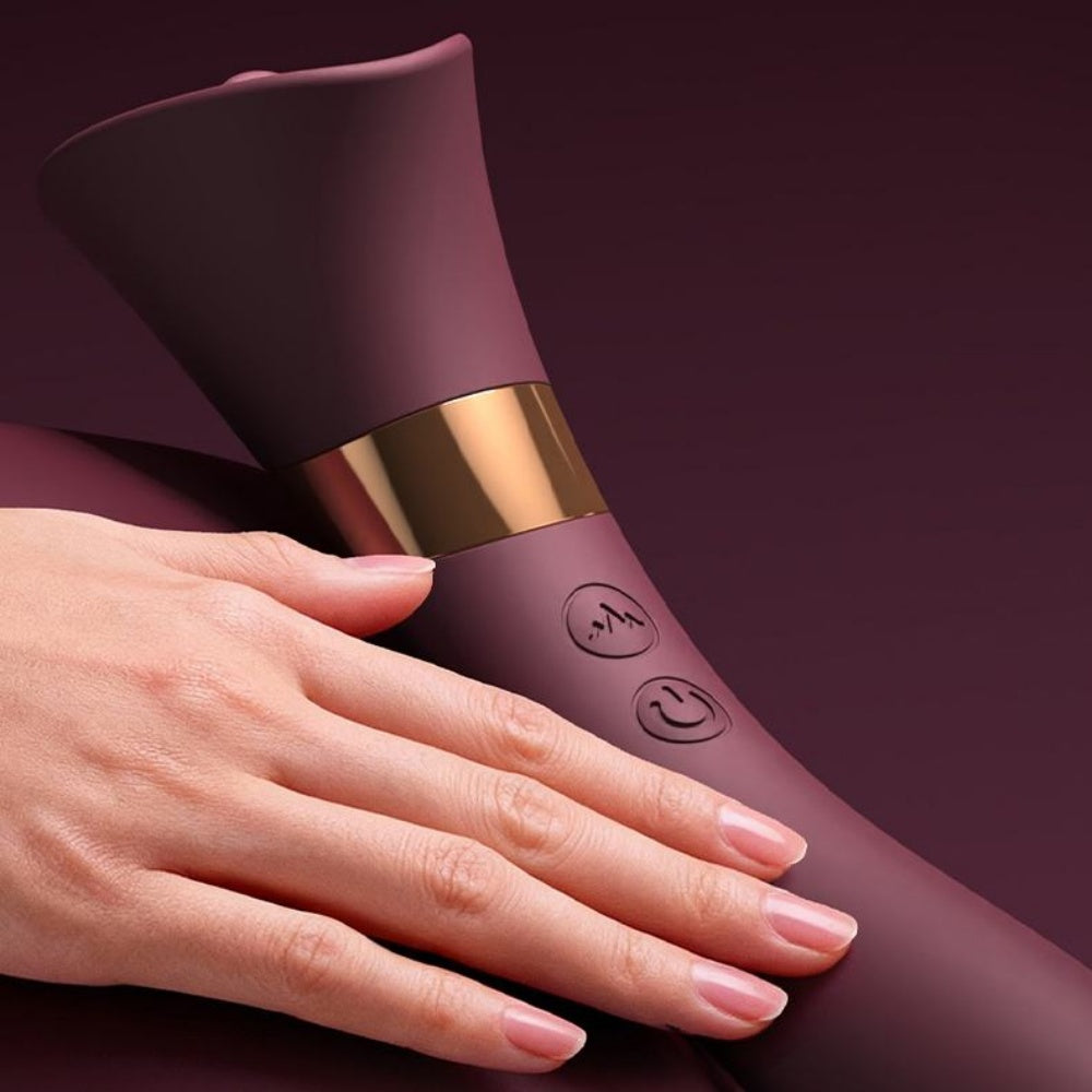MZ2613 Bordo Lick G-Spot Stimulator – Klitoralni Vibrator sa Efektom Lizanja