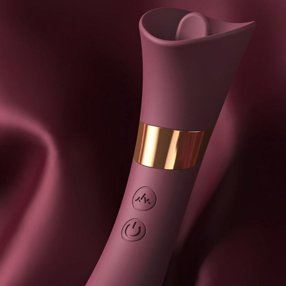 MZ2613 Bordo Lick G-Spot Stimulator – Klitoralni Vibrator sa Efektom Lizanja