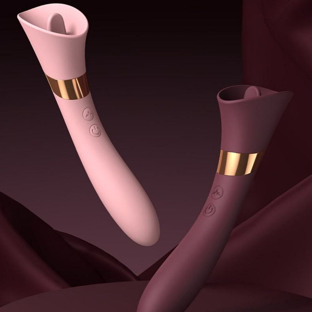 MZ2613 Bordo Lick G-Spot Stimulator – Klitoralni Vibrator sa Efektom Lizanja