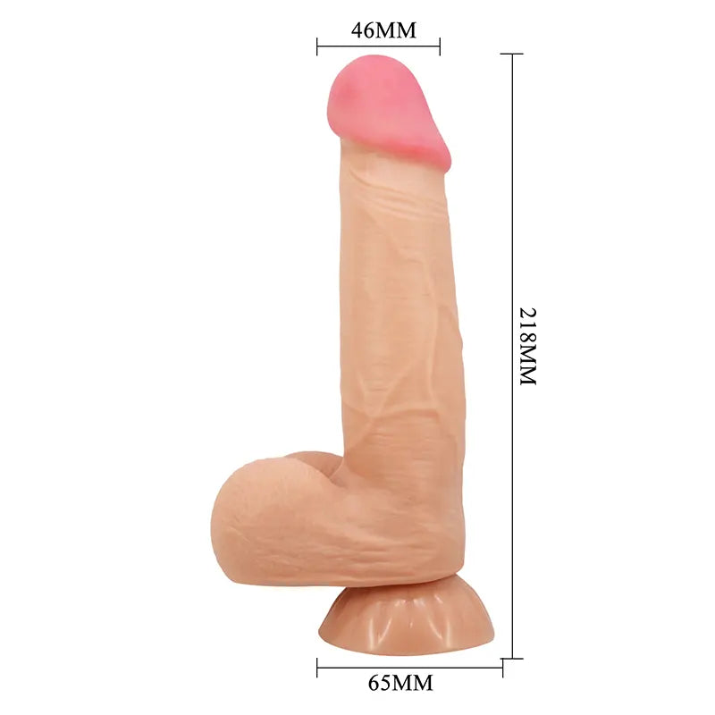 MZ2593 Real Feel Dildo sa Pokretnom Kožicom - 22 cm