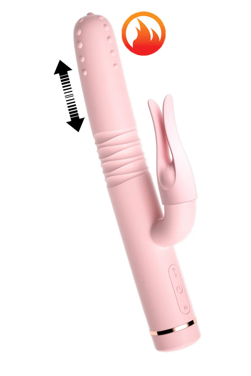 MZ2552 Premium Rabbit Vibrator Dual Stimulator G-Tačke i Klitorisa  Roze