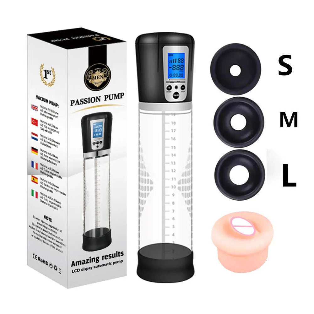 LCD Pumpa za Penis – Automatska Vakum Pumpa za Trening i Povećanje