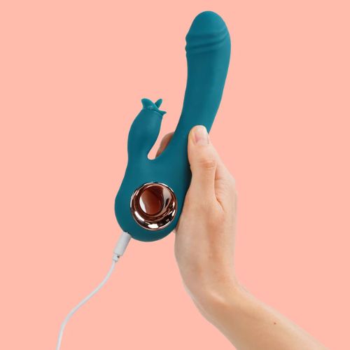 MZ2550 Warming Rabbit Vibrator  Dual Stimulator G-Tačke i Klitorisa (USB punjiv)