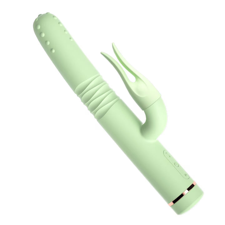 MZ2552 Premium Rabbit Vibrator Dual Stimulator G-Tačke i Klitorisa Zeleni