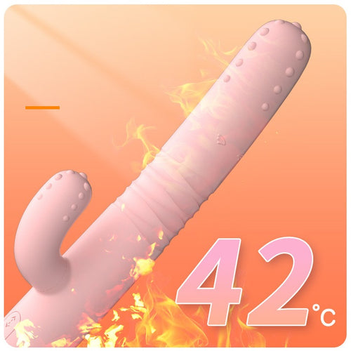 MZ2552 Premium Rabbit Vibrator Dual Stimulator G-Tačke i Klitorisa  Roze