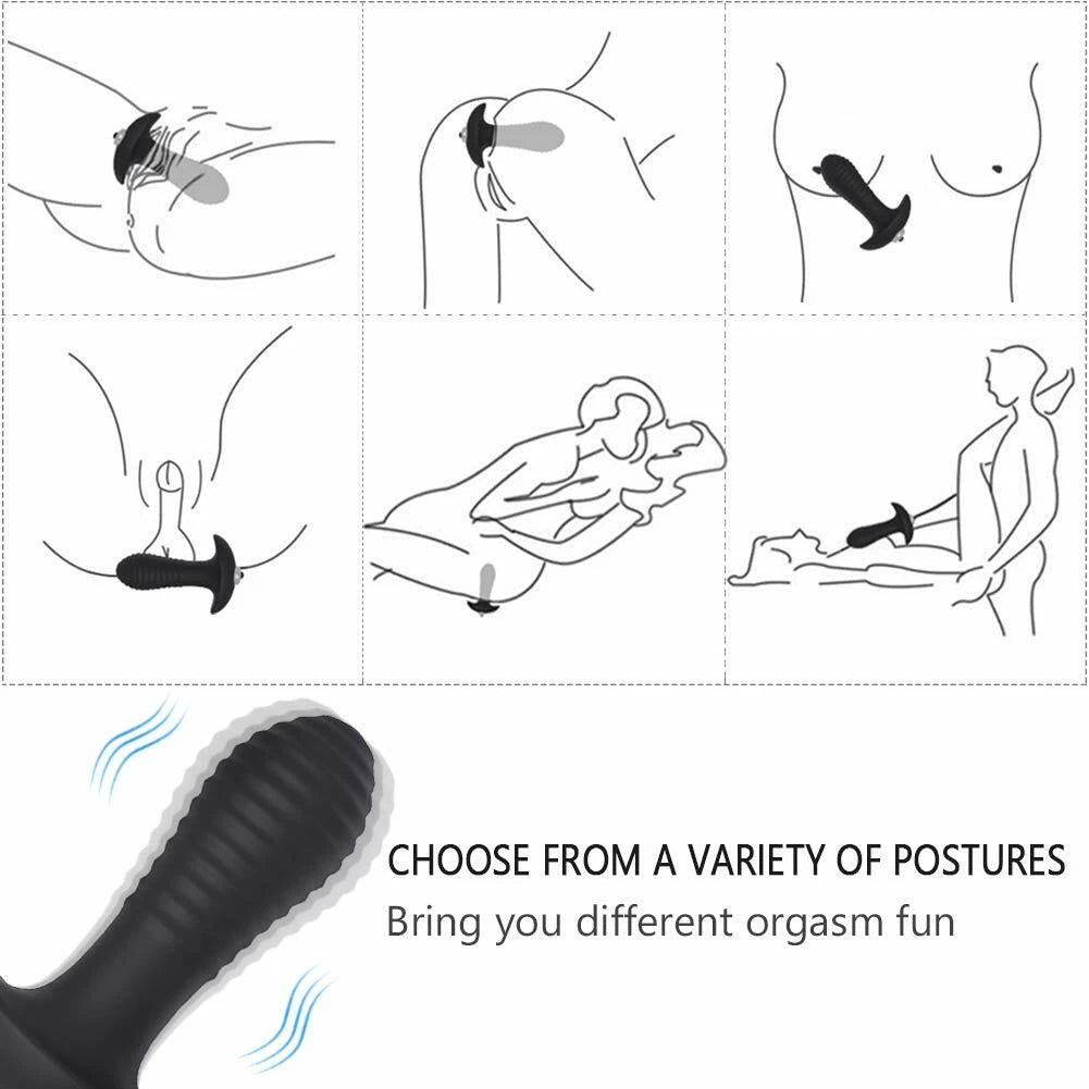 MZ2601 Premium Vibrirajući Analni Čep - Silikonski Butt Plug za Početnike